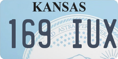 KS license plate 169IUX