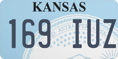 KS license plate 169IUZ