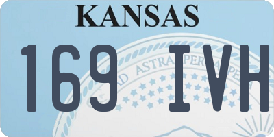 KS license plate 169IVH