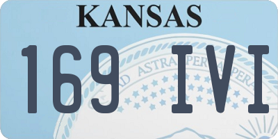 KS license plate 169IVI