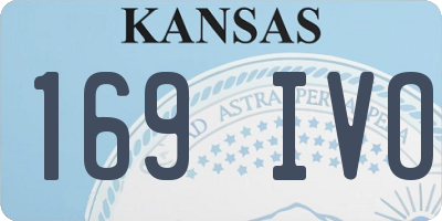 KS license plate 169IVO