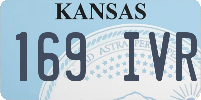 KS license plate 169IVR