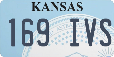 KS license plate 169IVS