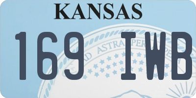 KS license plate 169IWB