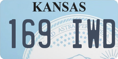 KS license plate 169IWD