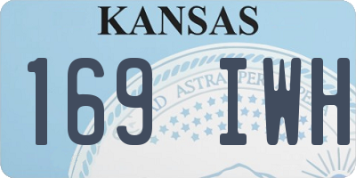 KS license plate 169IWH