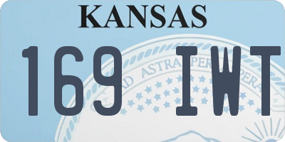 KS license plate 169IWT