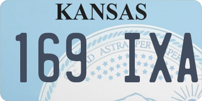 KS license plate 169IXA