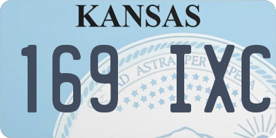 KS license plate 169IXC
