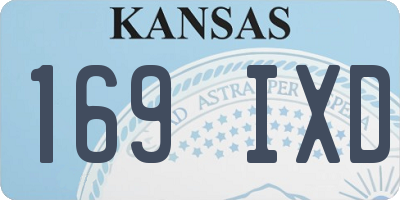 KS license plate 169IXD