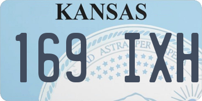 KS license plate 169IXH