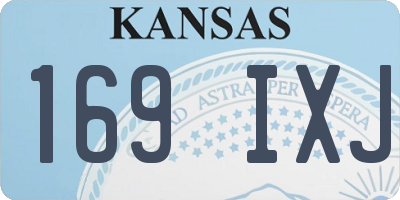 KS license plate 169IXJ