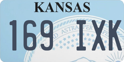 KS license plate 169IXK