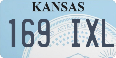 KS license plate 169IXL