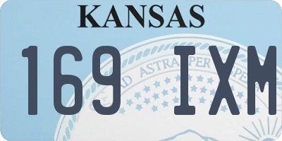 KS license plate 169IXM