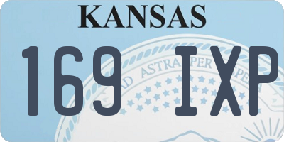KS license plate 169IXP