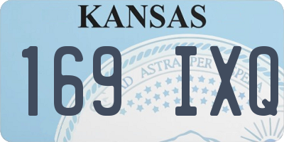 KS license plate 169IXQ