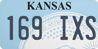 KS license plate 169IXS
