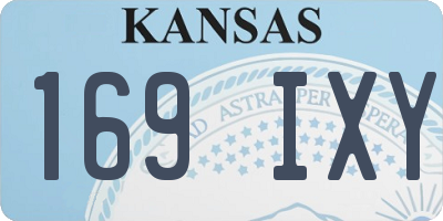 KS license plate 169IXY