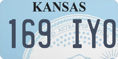 KS license plate 169IYO