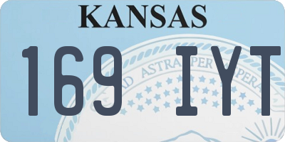 KS license plate 169IYT
