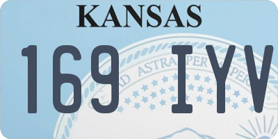 KS license plate 169IYV
