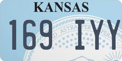 KS license plate 169IYY