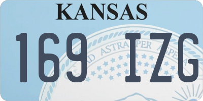 KS license plate 169IZG