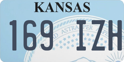 KS license plate 169IZH