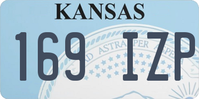 KS license plate 169IZP