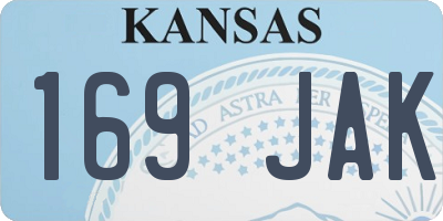 KS license plate 169JAK