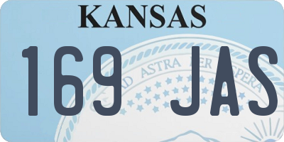 KS license plate 169JAS
