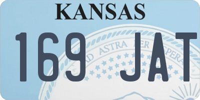 KS license plate 169JAT