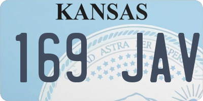 KS license plate 169JAV