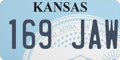KS license plate 169JAW
