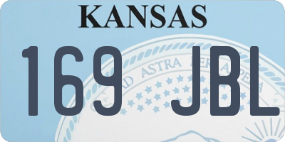 KS license plate 169JBL