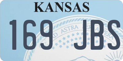 KS license plate 169JBS