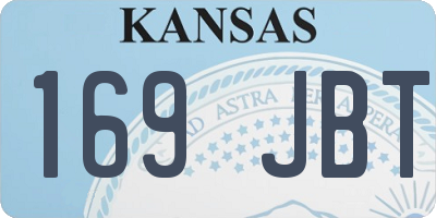 KS license plate 169JBT