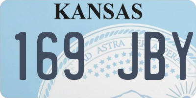 KS license plate 169JBY