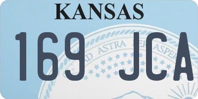KS license plate 169JCA