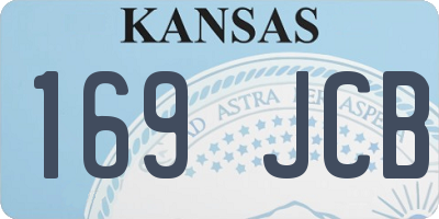 KS license plate 169JCB