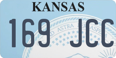 KS license plate 169JCC