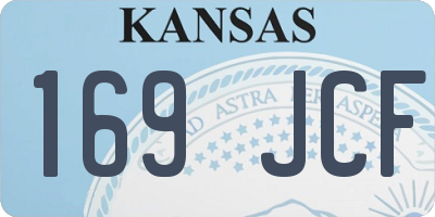 KS license plate 169JCF