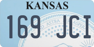 KS license plate 169JCI