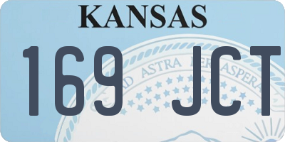 KS license plate 169JCT