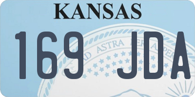 KS license plate 169JDA