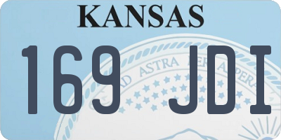 KS license plate 169JDI