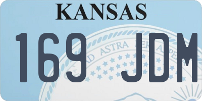 KS license plate 169JDM