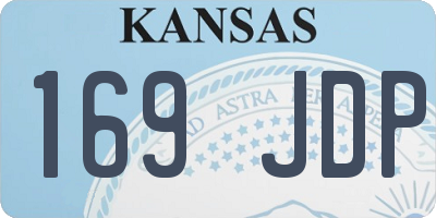 KS license plate 169JDP