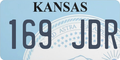 KS license plate 169JDR